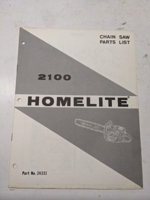 Homelite Illustrated Parts Catalog Manual List Book Chain Saws 2100 24331
