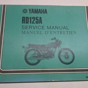 Original Yamaha Oem Owner Service Manual Shop Book 1974 Rd125A 489-28197-70