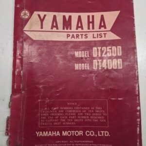Original Yamaha Oem Parts List Book Model Dt250D Dt400D 1976 1M1-28198-60 Manual