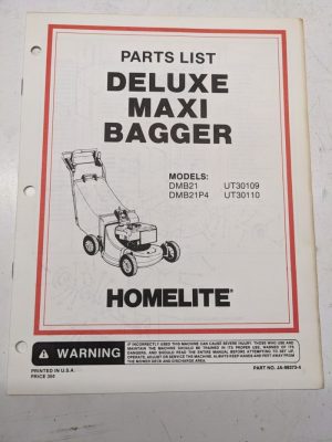 Homelite Illustrated Parts Catalog Manual List Book Mower Dmb21P4 99373-4