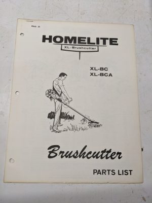 Homelite Illustrated Parts Catalog Manual List Book Brushcutter Xl Bca 23811-A