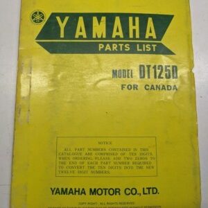 Original Yamaha Oem Parts List Book Model Dt125D 1976 594-28198-H0 Manual