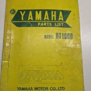 Original Yamaha Oem Parts List Book Model Dt100D 1976 1T9-28198-60 Manual