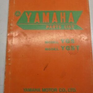 Original Yamaha Oem Parts List Book Model Yg5 Yg5T 1968 First Edition