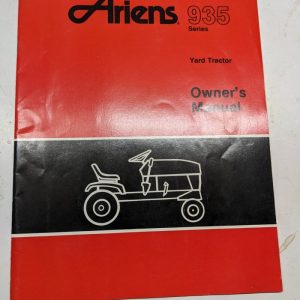 Ariens Owners Manual Yard Tractor 935 Series Operation Maintenance 1990 035884A