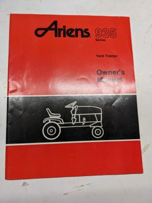 Ariens Owners Manual Yard Tractor 935 Series Operation Maintenance 1990 035884A