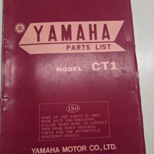 Original Yamaha Oem Parts List Book Model Ct1 1969 First Edition Manual