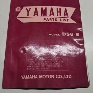 Original Yamaha Oem Parts List Book Model Ds6-B 1969 First Edition Manual