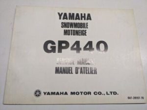 Original Yamaha Oem Owner Service Manual Shop Book 1975 Gp440 8A1-28197-70