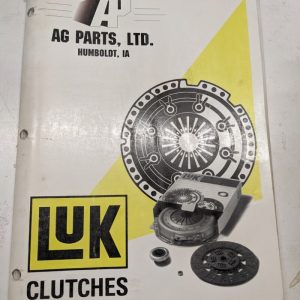 Ag Parts Ltd Luk Clutches 1998 Applications Instructions Part List Catalog Sales
