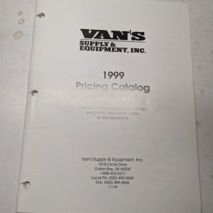 Vans Supply & Equipment Inc 1999 Pricing Catalog Dealer Book Brochure Lawn Mower