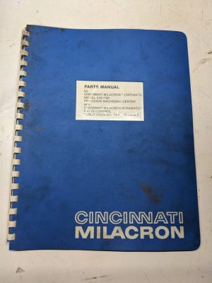 Cincinnati Milacron Parts List Service Manual Repair Machine 5Vc-750 900 V2 1983