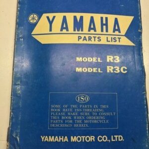 Original Yamaha Oem Parts List Book Model R3 R3C 1969 First Ediiton Manual