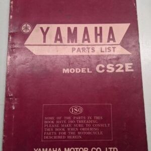 Original Yamaha Oem Parts List Book Model Cs2E 1969 First Edition Manual
