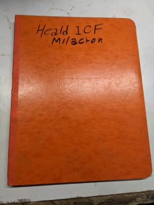 Cincinnati Milacron Heald 1Cf Setup Operation Maintenance Parts List