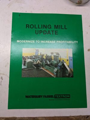 Waterbury Farrel Rolling Mill Update Sales Brochure Features Literature Tool