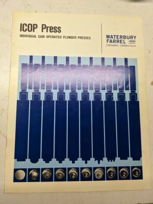 Waterbury Farrel Icop Press Sales Brochure Catalog Features Specs Machine Tool
