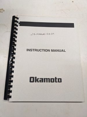 Okamoto Instruction Manual Psg Acc 63 12.24 Dx Operation Parts List Book