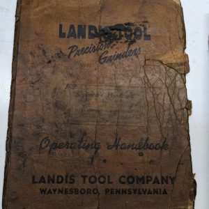 Landis Instruction Operation Manual No 12 Centerless Grinding Machine 1946 Book