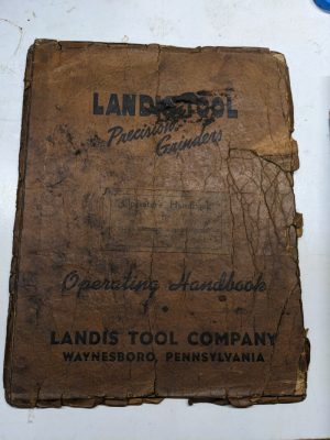Landis Instruction Operation Manual No 12 Centerless Grinding Machine 1946 Book
