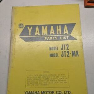 Original Yamaha Oem Parts List Book Model Jt2 Jt2-Mx 1971 338-60 Manual