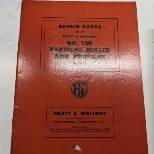 Pratt & Whitney Part List Book Manual Catalog No 12B Miller Profiler M-1693 1947