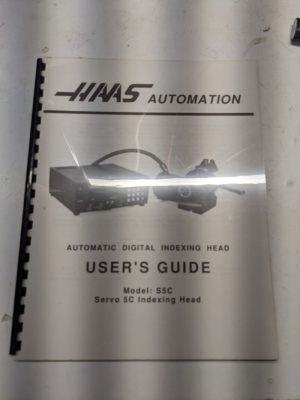 Haas Automatic Digital Indexing Head User'S Guide Programming Service Manual S5C