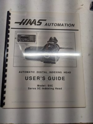 Haas Automatic Digital Indexing Head User Guide Programming Service Manual S5C