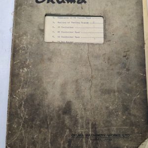 Okuma Operator Manual Service Repair Maintenance Ls-N Nc Lathe Fanuc 20 Diagrams