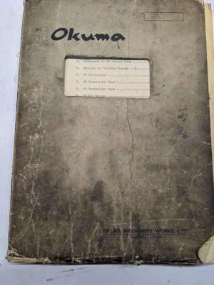 Okuma Operator Manual Service Repair Maintenance Ls-N Nc Lathe Fanuc 20 Diagrams
