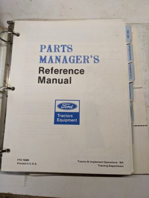 Ford Tractor Equipment Parts Manager'S Reference Manual Fto 15034 1983 Dealer