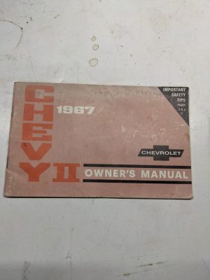 1967 Chevy Ii Chevrolet Owner'S Manual Operators Hand Book Maintenance