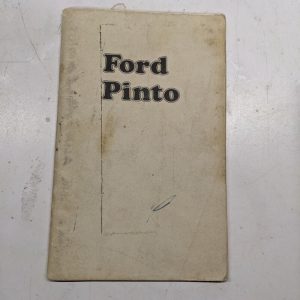 1974 Ford Pinto Owner'S Manual Operators Hand Book Maintenance