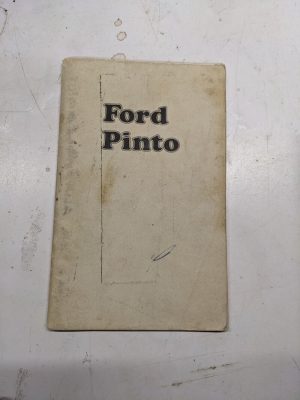 1974 Ford Pinto Owner'S Manual Operators Hand Book Maintenance