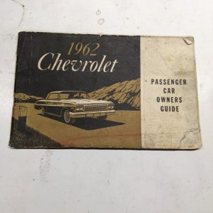 1962 Chevrolet Passenger Car Owner'S Manual Operators Hand Book Maintenance