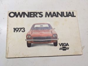 1973 Chevrolet Vega Owner'S Manual Operators Hand Book Maintenance