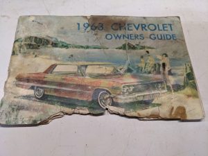 1963 Chevrolet All Models Owner'S Manual Operators Guide Impala Maintenance Ss