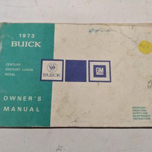 1973 Buick Century Luxus Regal Owner'S Manual Operators Handbook Maintenance
