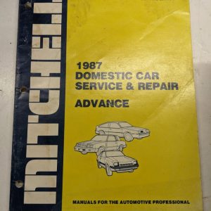 Mitchell 1987 Domestic Car Service Repair Advance Manual Autmotive Shop Book