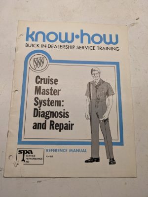Buick Dealership Service Training Know How Cruise Master Systems Repair Manual