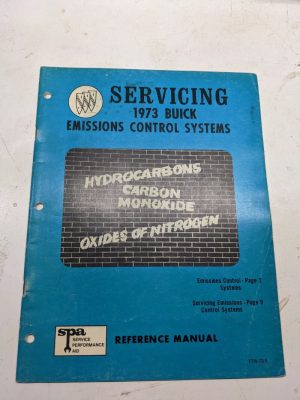 Buick 1973 Service Manual Emission Control Systems Reference Ttw-73-5