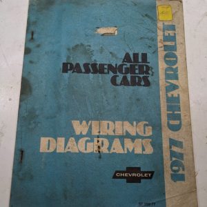 1977 Chevrolet Passenger Cars Wiring Diagrams St 359-77 Service Repair Manual
