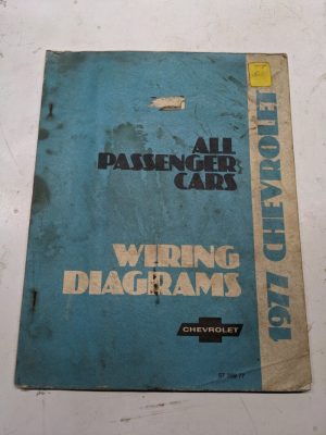 1977 Chevrolet Passenger Cars Wiring Diagrams St 359-77 Service Repair Manual