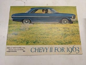 1963 Chevrolet Chevy Ii Dealership Sales Brochure Book Advertising Car Catalog