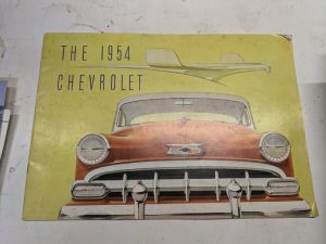 The 1954 Chevrolet Dealership Sales Brochure Book Advertising Car Catalog