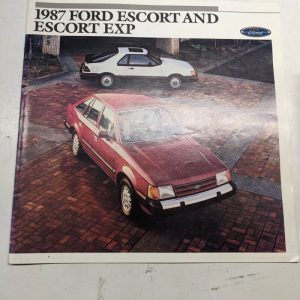 1987 Ford Escort Exp Dealership Sales Brochure Book Advertising Car Catalog