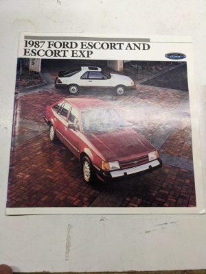 1987 Ford Escort Exp Dealership Sales Brochure Book Advertising Car Catalog