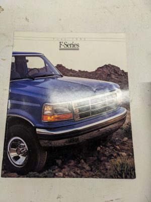 1992 Ford F-Series Dealership Sales Brochure Book Advertising Truck Catalog