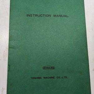Toshiba Machine Instruction Manual Operation 60 Tools Atc Supplement Bmc-6B 8B