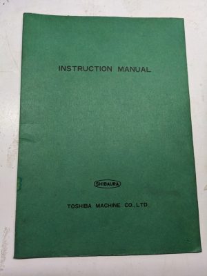 Toshiba Machine Instruction Manual Operation 60 Tools Atc Supplement Bmc-6B 8B
